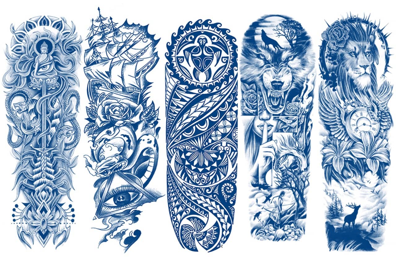 11 Sheets NEZAR Maori Temporary Tattoo Sleeve For Men Adults Tiki Turtle  Manta Waterproof Fake Tattoo Sleeves For Women Black Dragon Totem Tribal  Military Long Full Sleeve Tattoos Temporary Stickers price in